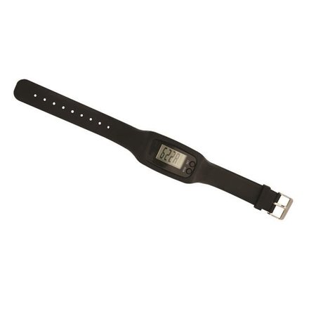 DEBCO Debco PD9056 Wrist Saunter Pedometer Watch - Black  - 12 Pack PD9056